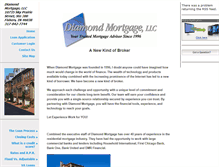 Tablet Screenshot of diamondmortgage.com